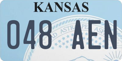 KS license plate 048AEN