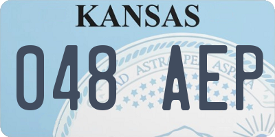 KS license plate 048AEP