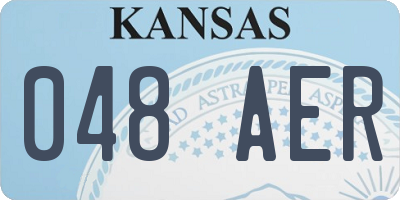 KS license plate 048AER