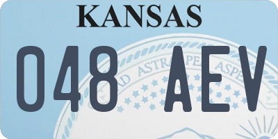 KS license plate 048AEV