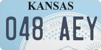 KS license plate 048AEY