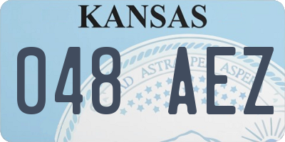 KS license plate 048AEZ