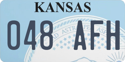 KS license plate 048AFH