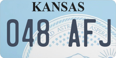KS license plate 048AFJ