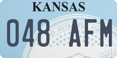 KS license plate 048AFM