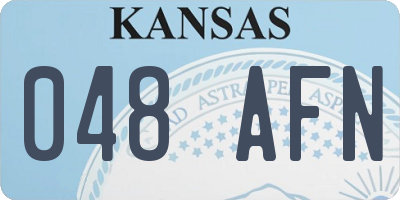 KS license plate 048AFN