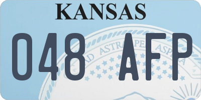 KS license plate 048AFP