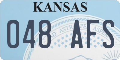 KS license plate 048AFS