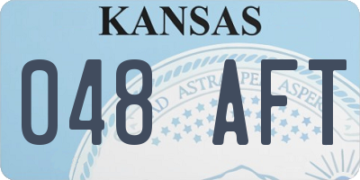 KS license plate 048AFT