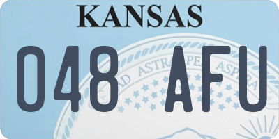 KS license plate 048AFU