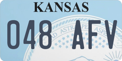 KS license plate 048AFV