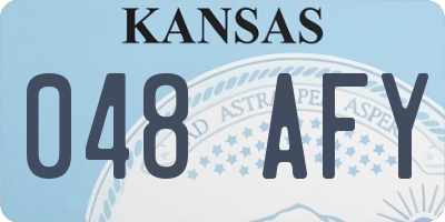 KS license plate 048AFY