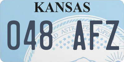 KS license plate 048AFZ