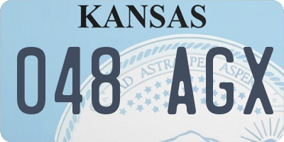 KS license plate 048AGX