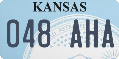 KS license plate 048AHA