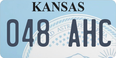 KS license plate 048AHC