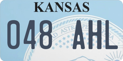 KS license plate 048AHL