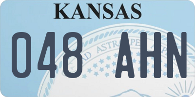 KS license plate 048AHN