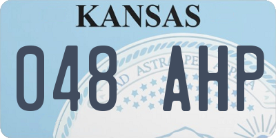 KS license plate 048AHP