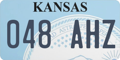 KS license plate 048AHZ