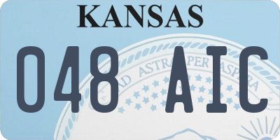 KS license plate 048AIC