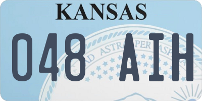 KS license plate 048AIH