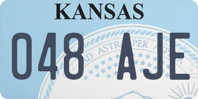 KS license plate 048AJE
