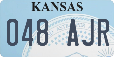 KS license plate 048AJR