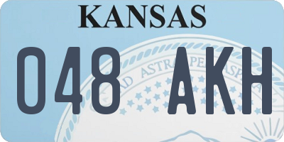 KS license plate 048AKH