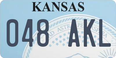 KS license plate 048AKL