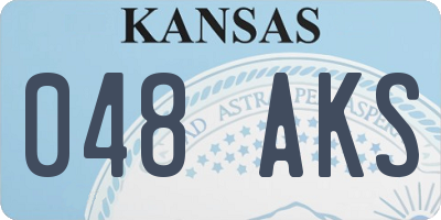 KS license plate 048AKS