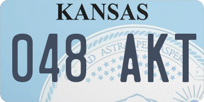 KS license plate 048AKT