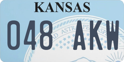 KS license plate 048AKW