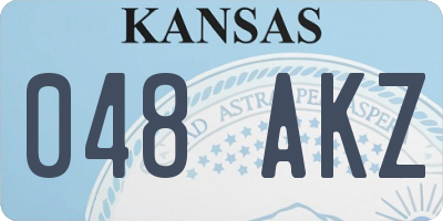 KS license plate 048AKZ