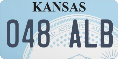 KS license plate 048ALB