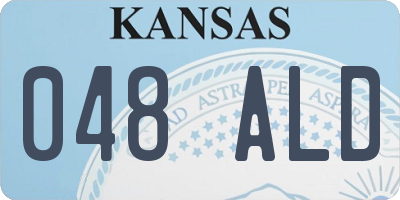 KS license plate 048ALD