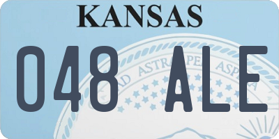 KS license plate 048ALE