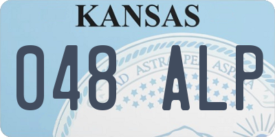 KS license plate 048ALP