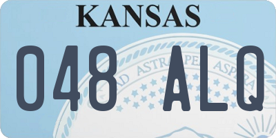 KS license plate 048ALQ