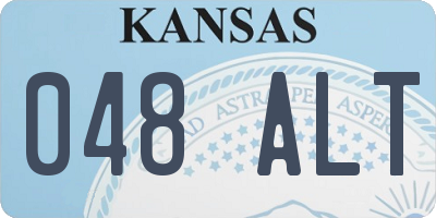 KS license plate 048ALT