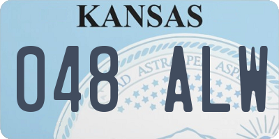 KS license plate 048ALW