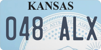 KS license plate 048ALX