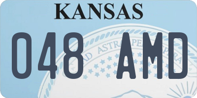 KS license plate 048AMD