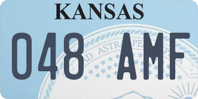 KS license plate 048AMF
