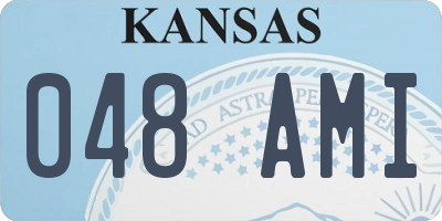 KS license plate 048AMI