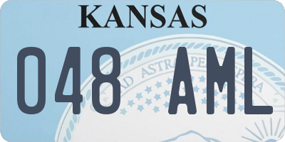 KS license plate 048AML