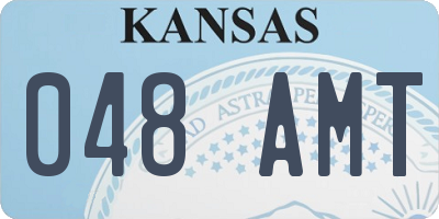 KS license plate 048AMT