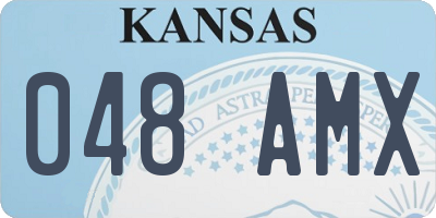 KS license plate 048AMX