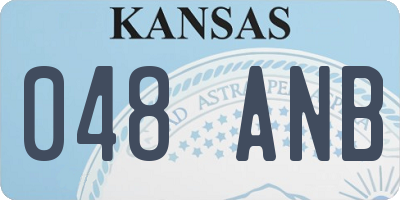 KS license plate 048ANB