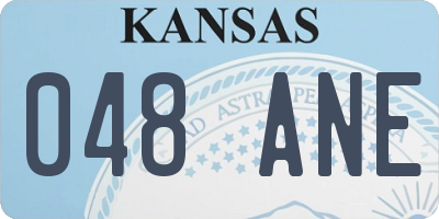 KS license plate 048ANE